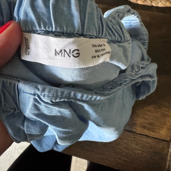 MNG by Mango Denim Cross back Tank size SM EUC - Picture 5 of 5